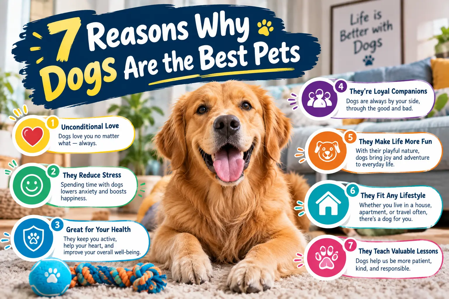 7 reasons why dogs are the best pets