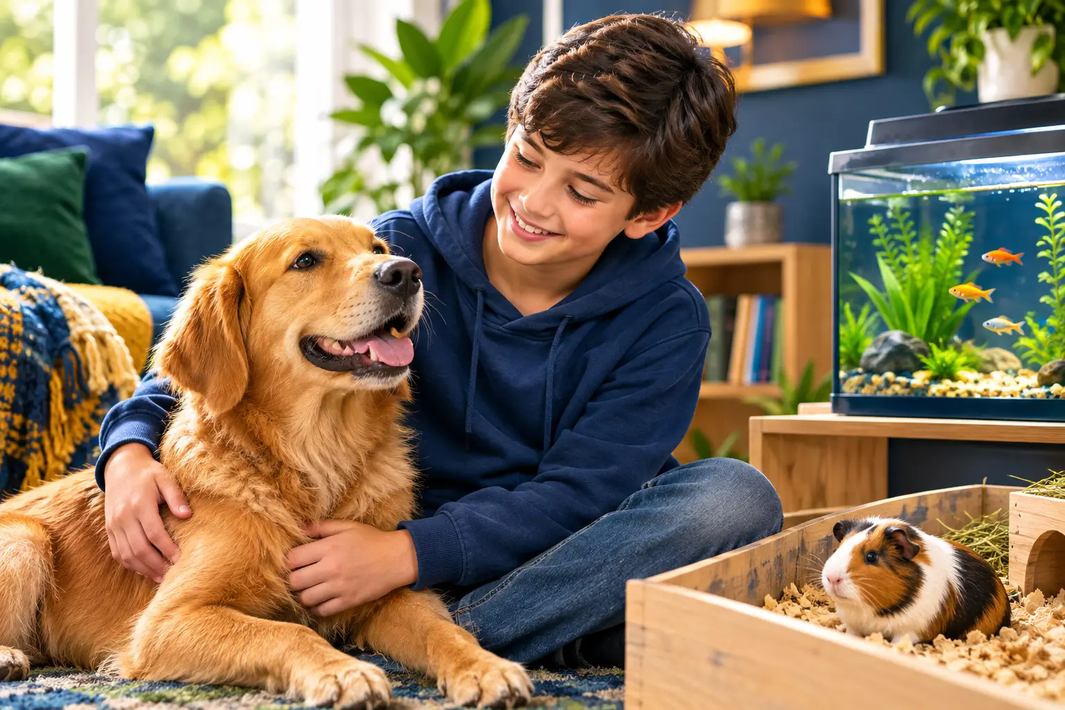 Good starter pets for 10 year olds with child and family pets
