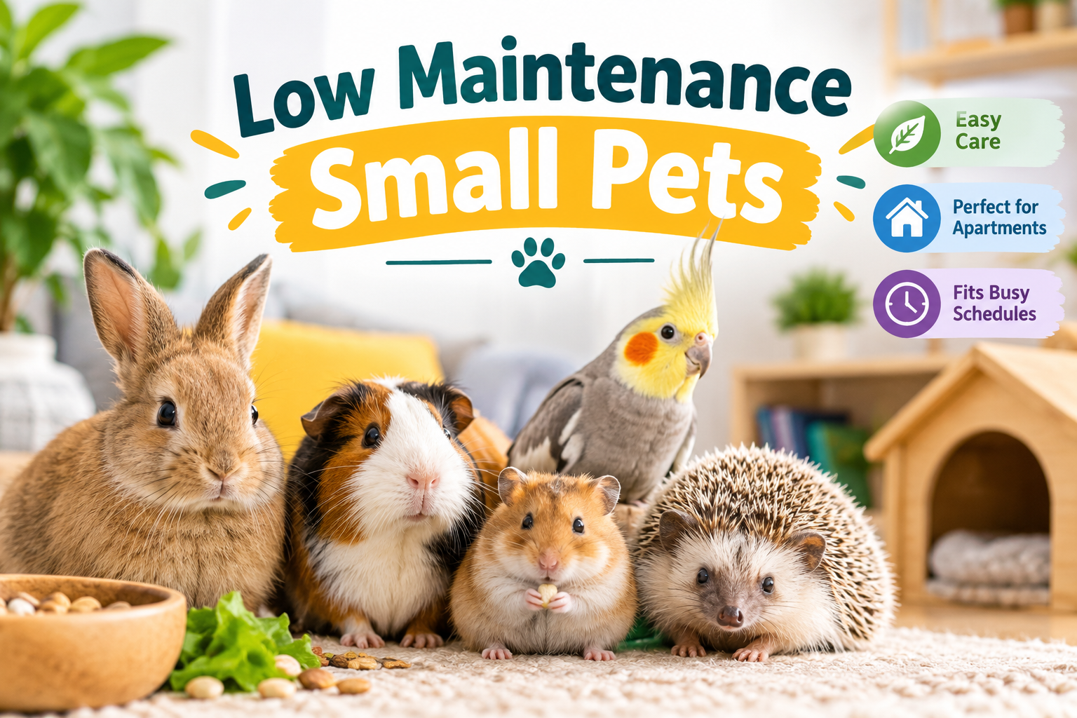 low maintenance small pets