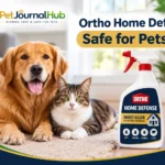 Ortho Home Defense used safely in a pet-friendly home with dog and cat away from treated area