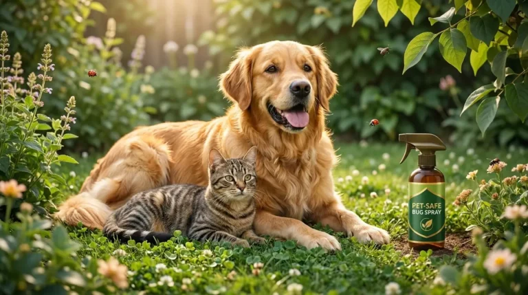 Dog and cat in a clean home with pet-conscious insect prevention