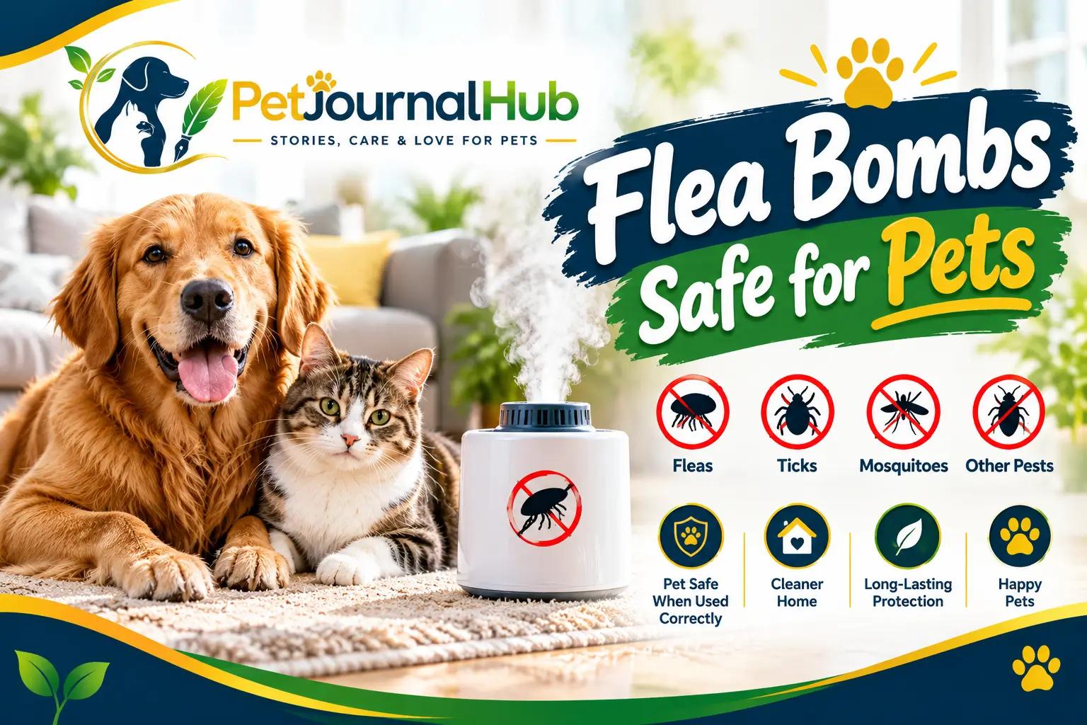flea bombs safe for pets
