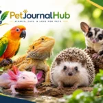 Unusual companion animals including an axolotl, chinchilla, hedgehog, and leopard gecko